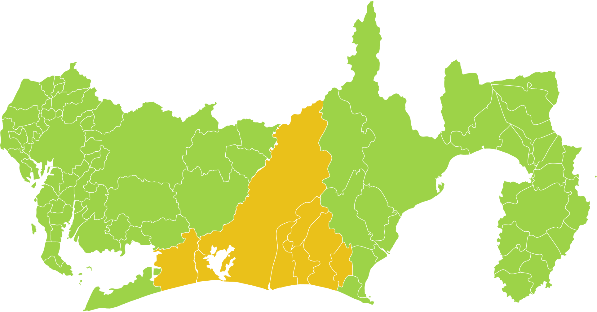静岡県愛知県マップ